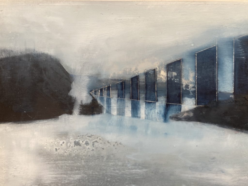 Oil on Aluminium board